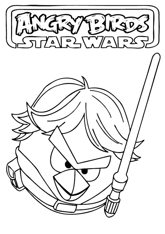 Angry Birds Star Wars Coloring Pages title=