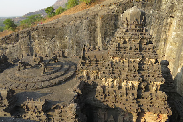 Aerial View of Kailash, Cave 16, Ellora Caves