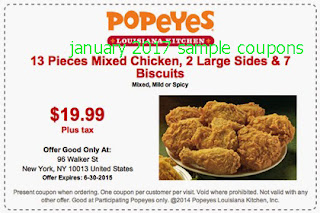 Popeyes Chicken Coupons