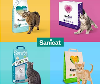 Logo Sanicat: gioca e vinci gratis una delle 4 tipologie di lettiera