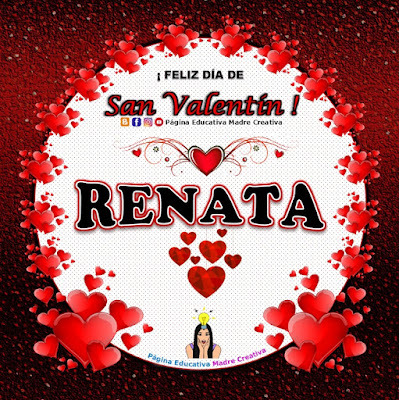 Feliz Día de San Valentín - Nombre Renata