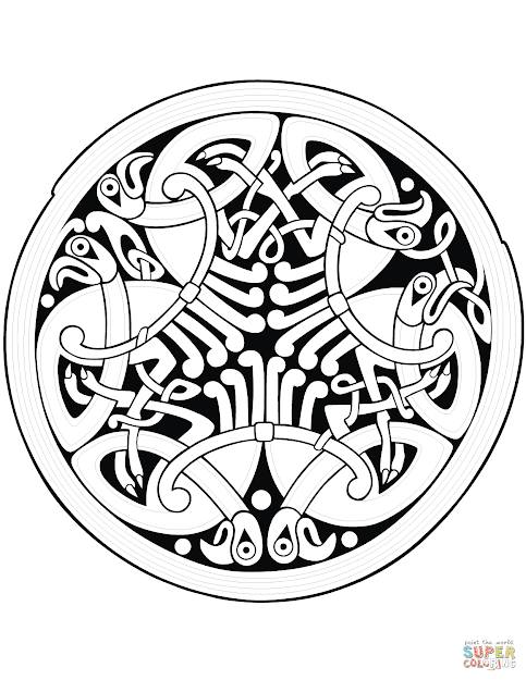 Click The Celtic Mandala Coloring Pages 