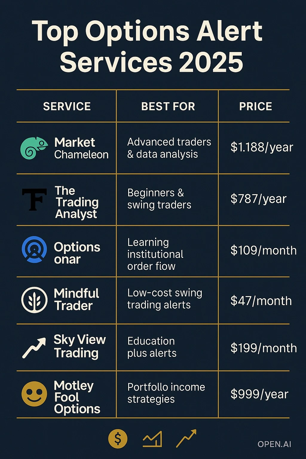 Infographic: “Top Options Alert Services