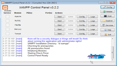 xampp control panel off