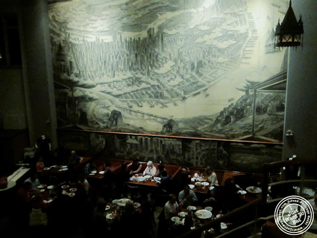 image of dining room at John's pizzeria in Times Square, NYC, New York