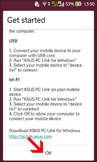 tekan get started dan ok tekan get started dan ok