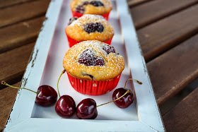 Kirsch-Bananen Muffins