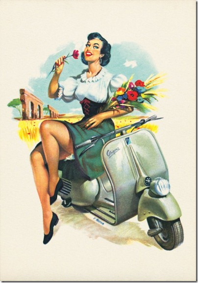 Vespa Vacation Calendar1954