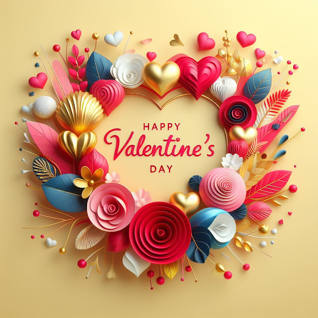 Happy Valentine day greeting wish quote