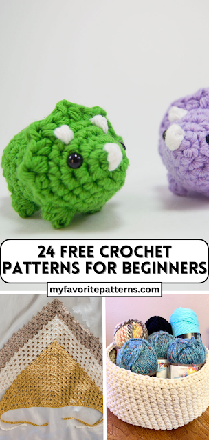 Pocket Baby Dinosaur Free Crochet Patterns