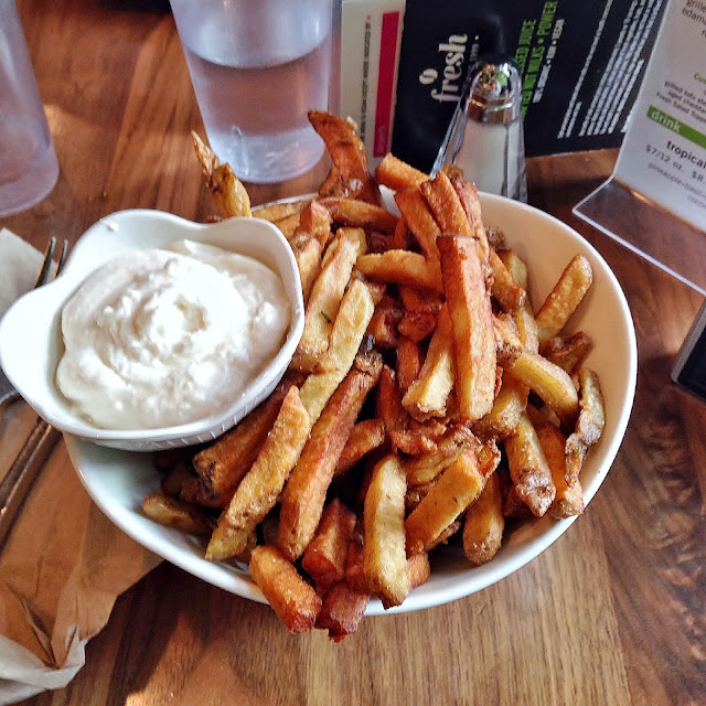 French Fries and Garlic Mayonnaise at Fresh Restaurant Toronto