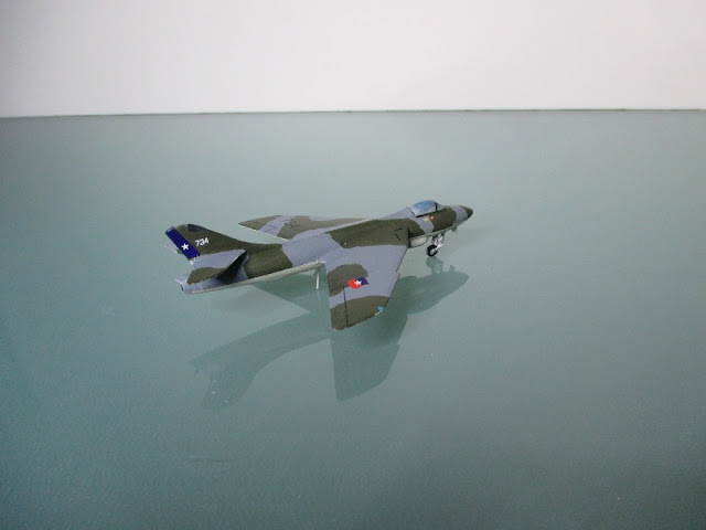 1/144 Hawker Hunter Chile diecast metal aircraft miniature