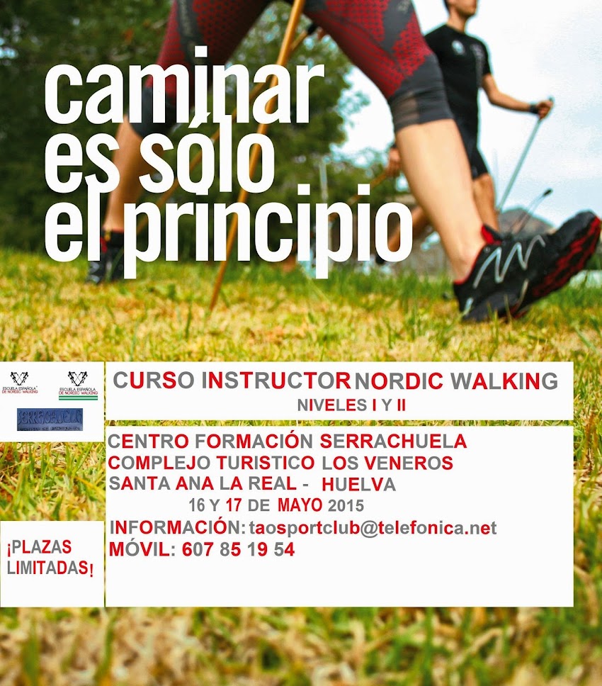 NUEVO CURSO DE INSTRUCTORES DE MARCHA NÓRDICA EN SANTA ANA LA REAL (HUELVA)