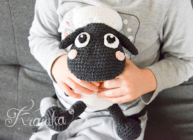 Krawka: Easter Sheep crochet pattern by Krawka - Easy pattern for Easter animal sheep lamb very cute