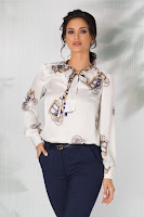 bluza office eleganta imprimeuri diverse 