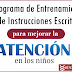 Programa de Entrenamienro de Instrucciones Escritas para mejorar la Atencion