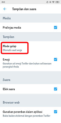 Cara mengaktifkan mode gelap Instagram dan Twitter