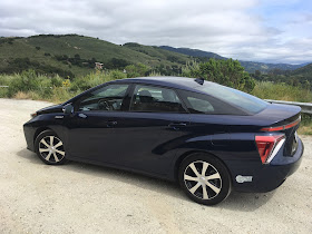 Side view of 2017 Toyota Mirai