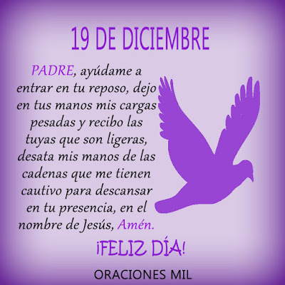 Oración del día 19 de Diciembre