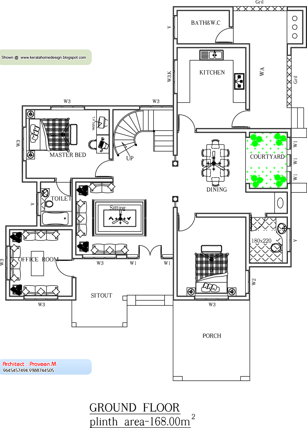  Kerala  Home  plan  and elevation  2561 Sq Ft home  appliance