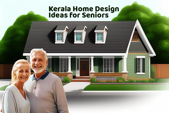 Elderly couple enjoying the tranquil garden of their Kerala home