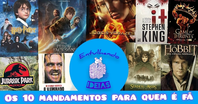 Senhor dos Anéis. JRR Tolkien. Percy Jackson. Harry Potter, It a coisa. O Hobbit. O Iluminado. Jurassic Park. Adaptação. Filmes. Livros. Remake. Reboot. Prequelas. Prequels. Sequels. Spin-Off, fãs. fan.