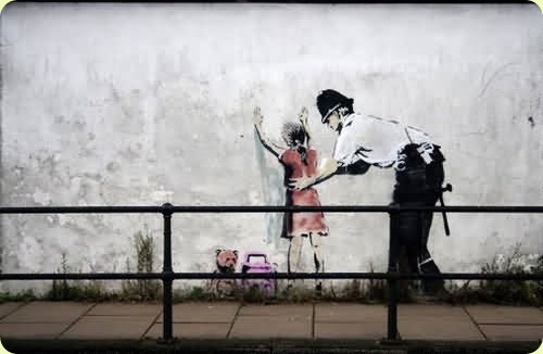 banksy graffiti wallpaper. Amazing Banksy Graffiti Street