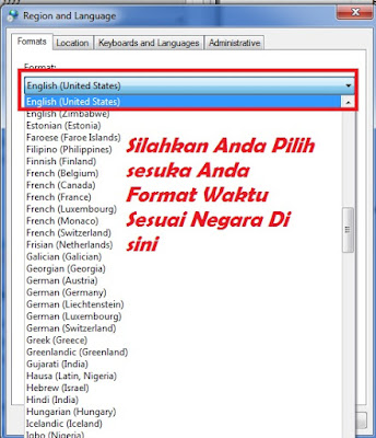 Cara Setting Format Angka dan Waktu Microsoft Excel pada Windows 7