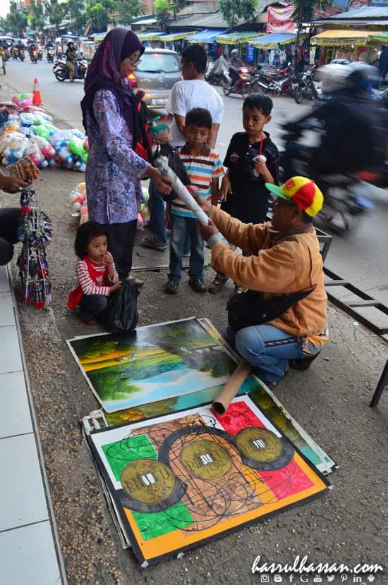 Peniaga Jalanan Kota Bandung Indonesia