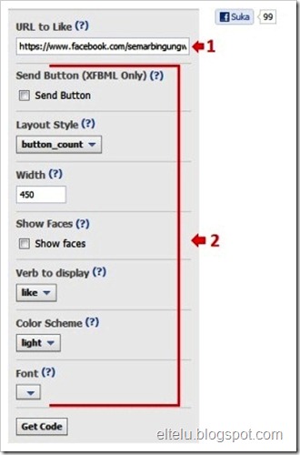 Ilustrasi Konfigurasi Like Button