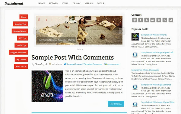 Sensational – A Responsive Blogger Template Sensational – A Responsive Blogger Template