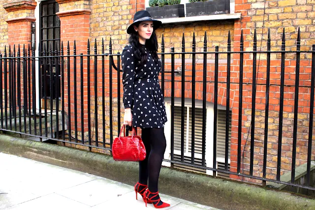 Emma Louise Layla in black Barbour fedora hat - London fashion blogger