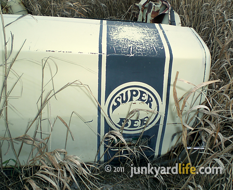 1969 Dodge Super Bee in the French Lake junkyard