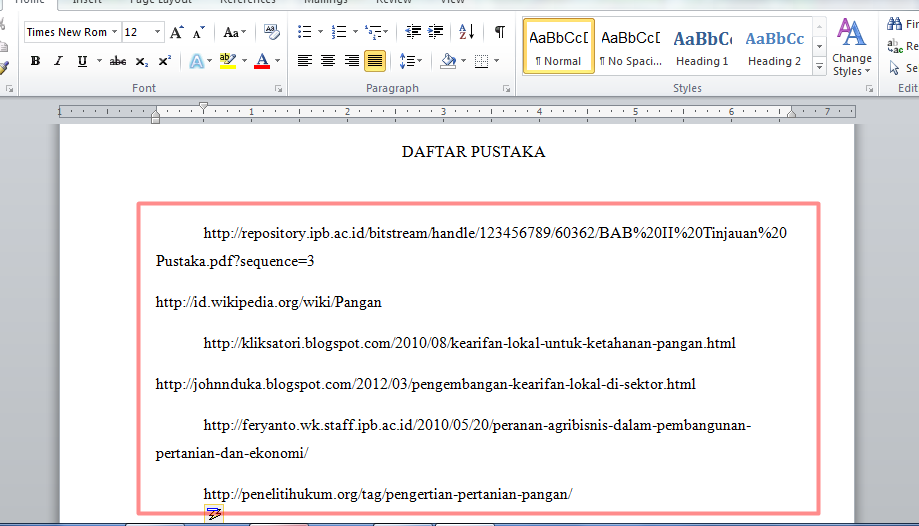 Contoh Daftar Pustaka Negosiasi - Gontoh