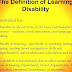 Learning Disability - Define Learning Disability