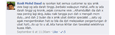 Testimoni vivix shaklee 