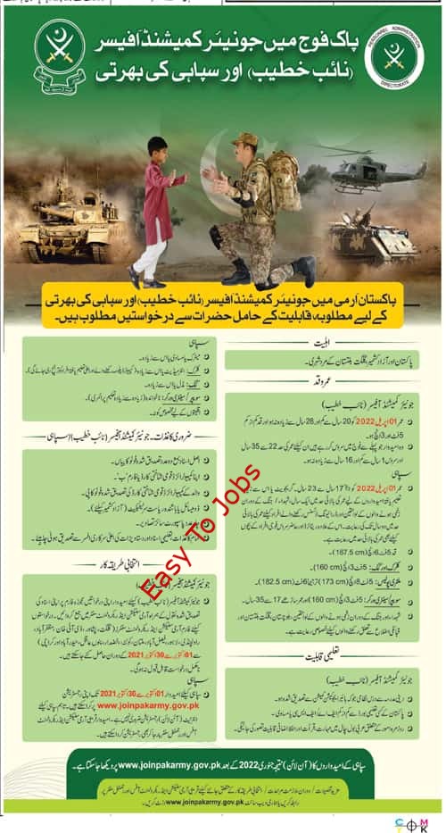 Pak Army New jobs 2021 || How To apply Latest jobs in Pakistan Army