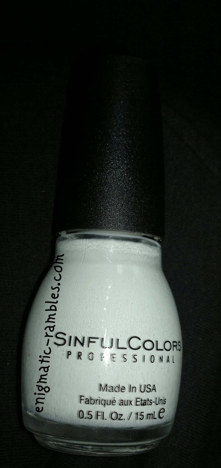 Enigmatic Rambles: Swatch: Sinful Colors - Snow Me White