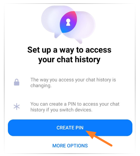 يفرض Facebook Messenger إنشاء رمز PIN للوصول إلى سجل الدردشة