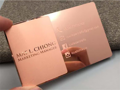 Metal Rose Gold Card