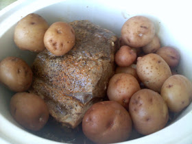 pork roast and potatoes