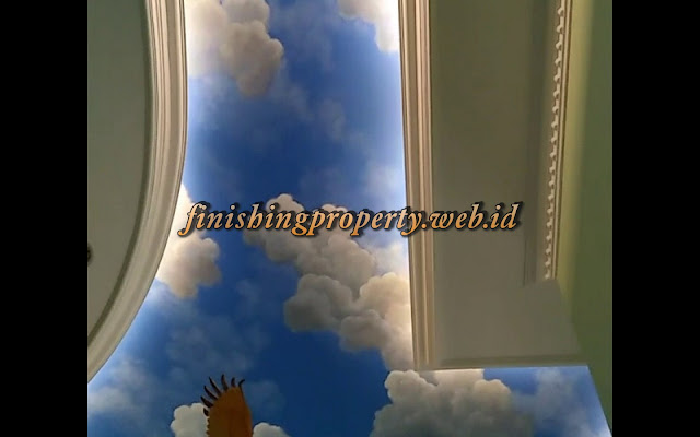 cat motif awan gresik, jasa pengecatan plafon motif awan di gresik, tukang cat motif awan gresik