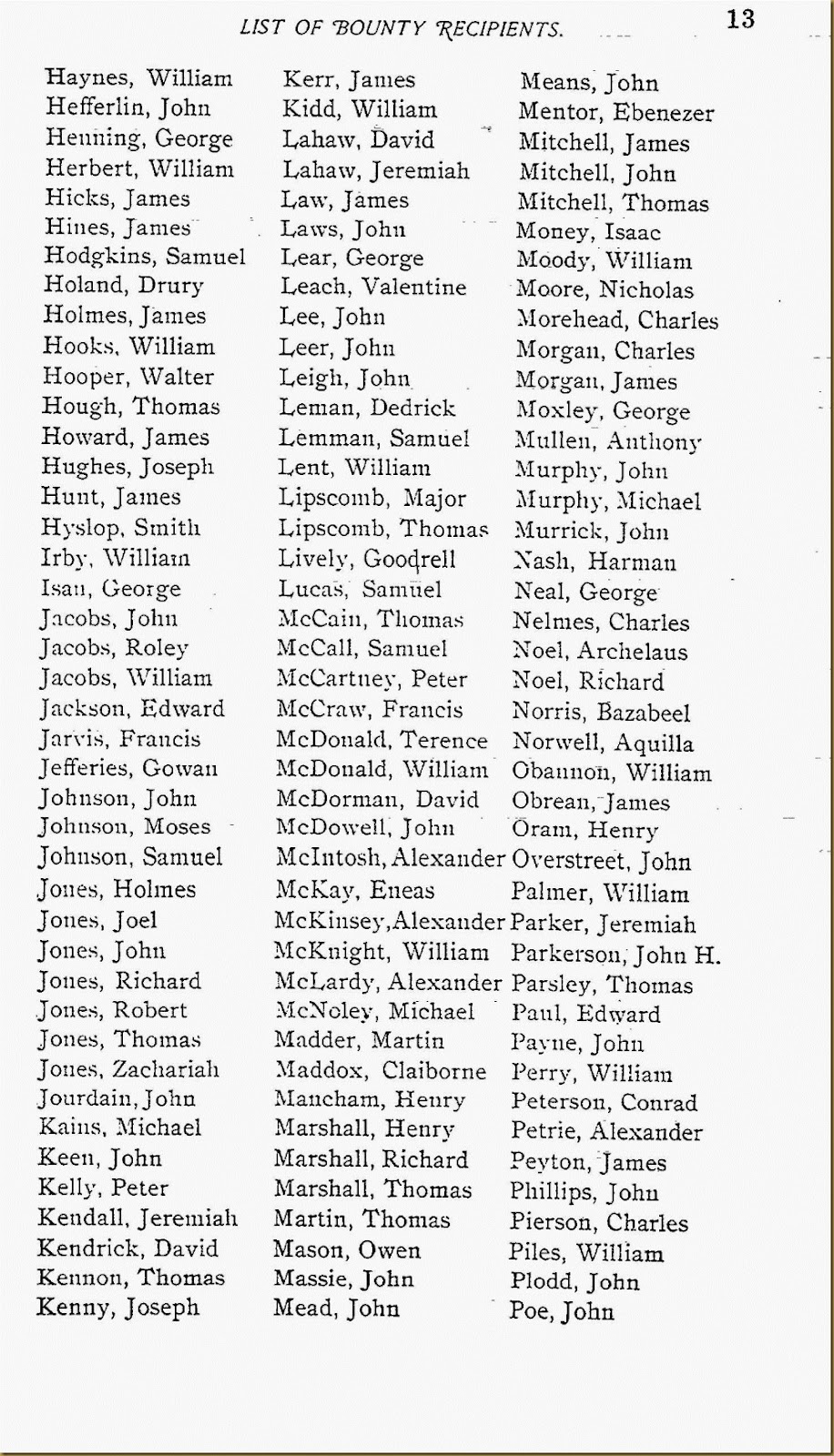 Non-commissioned Officers and Privates in VA Line 3