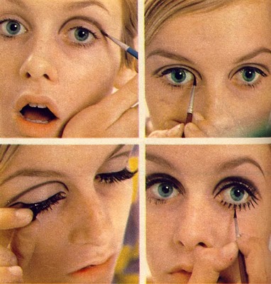 twiggy eye makeup. 2. a Twiggy eye make up