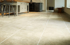 Modern Country Kitchen with flagstones