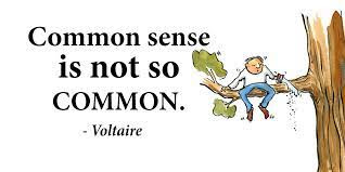 Why common sense is not common in today's growing world?