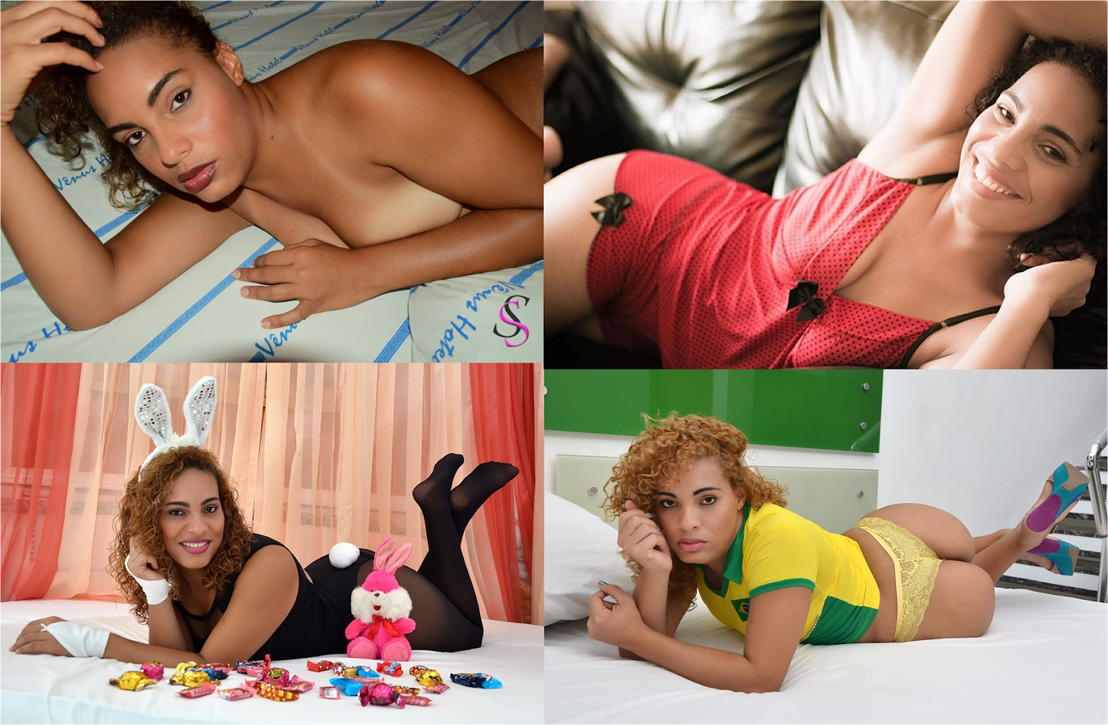 Jovem quase mostra demais em fotos sensuais