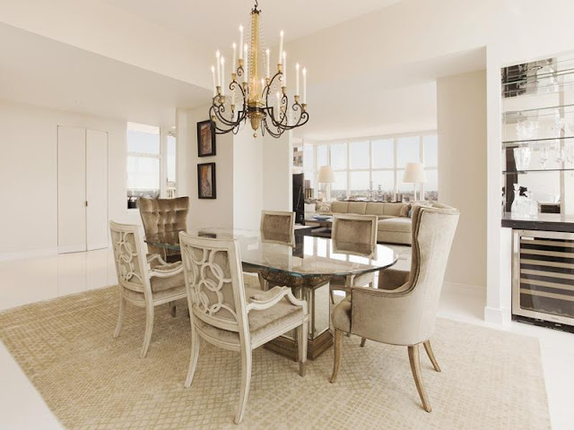 Photo of luxury dinning room in New York penthouse