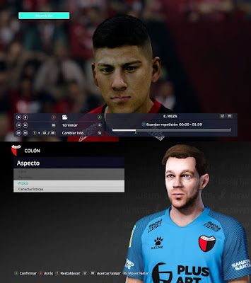 PES 2021 Faces Eric Meza & Leonardo Burián by Diegotatoosparapes