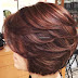 Short Auburn Bob with Layers, Best Haircut and Hairstyle for Women Over 50